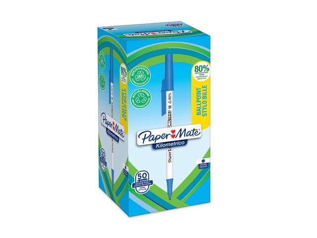 Paper Mate Kulpenna recycled 1mm blå, fp om 50 st