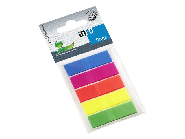info Index 43x12mm 5 färger plast, st
