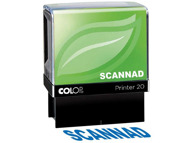 Stämpel med Standartext: SCANNAD, st