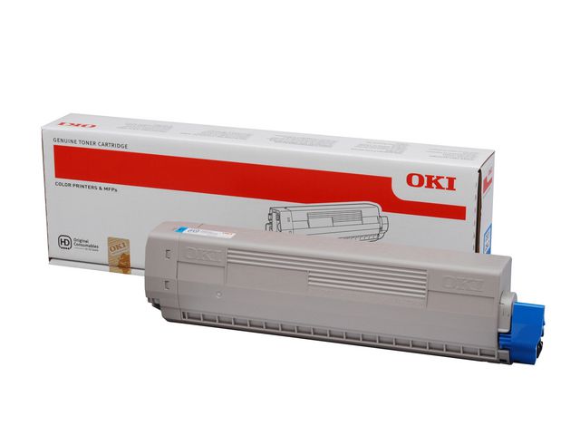 OKI Tonerkassett, cyan, singelförpackning, 44844507, st