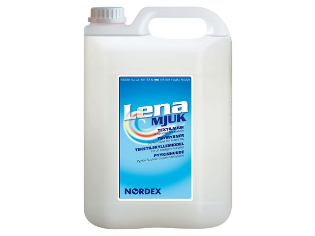 NORDEX Sköljmedel Lena Soft för professionellt bruk, flytande koncentrat, grön, fräsch, 5l, st