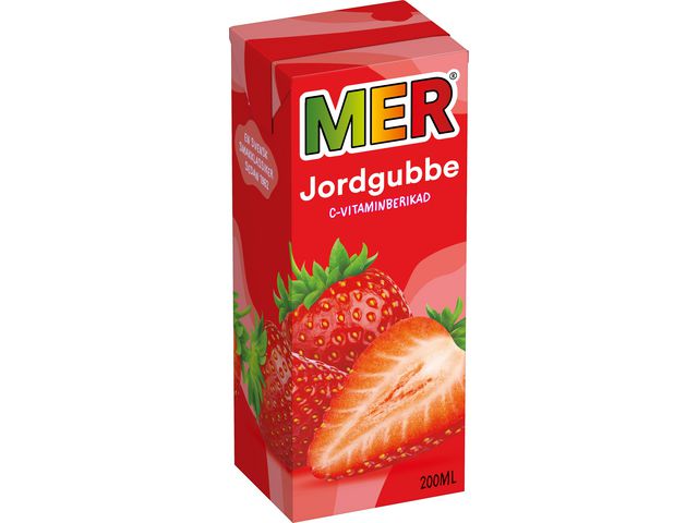 MER Fruktdryck Jordgubb 20cl, st
