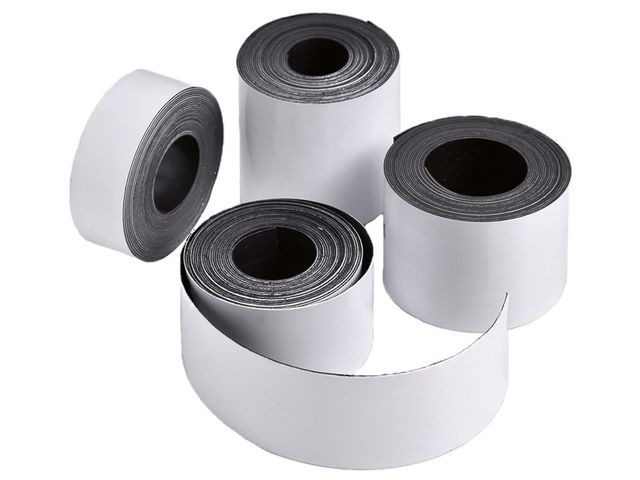 Legamaster Självhäftande magnetisk tejp, 30 mm x 3 m, vit, rulle om 3 m