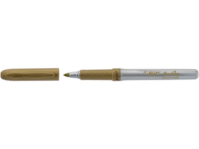 BIC® Märkpenna Marking™, permanent, kulspets, 1,1 mm, guld och silver, fp om 2 st