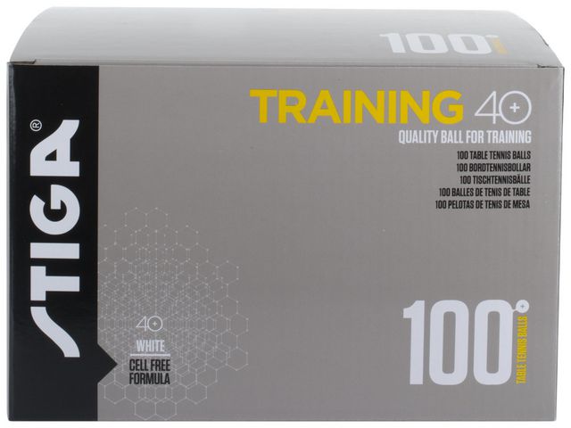 STIGA Bordtennisboll Training vit, fp om 100 st