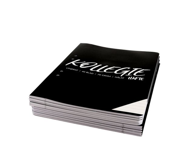 Kollegiehäfte A4 70g 40 blad linjerat, st