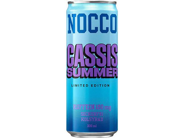NOCCO Energidryck Juicy Cassis 33cl, burk 330 ml