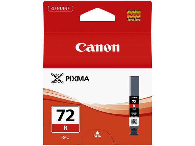 Canon Bläckpatron, PIXMA 72R, röd, singelförpackning, 6410B001, st