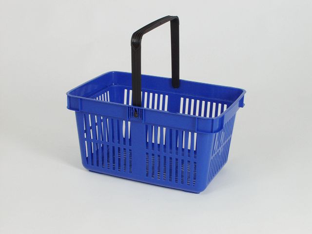 Kundkorg Super PP-plast 680g 27L blå, st