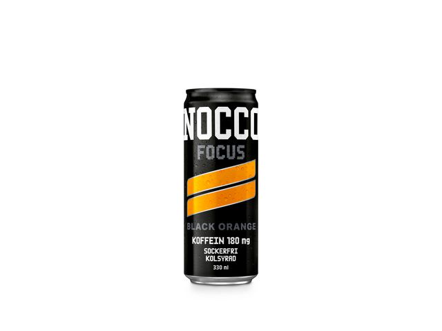 NOCCO Energidryck Black Orange 33cl, burk 330 ml