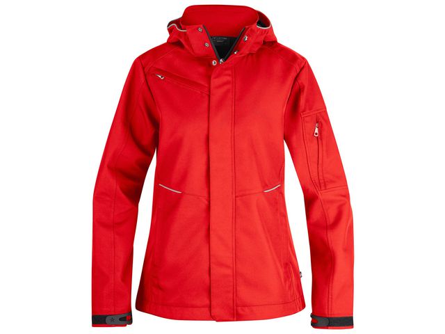 TEXSTAR Softshelljacka WJ80 dam röd M, st