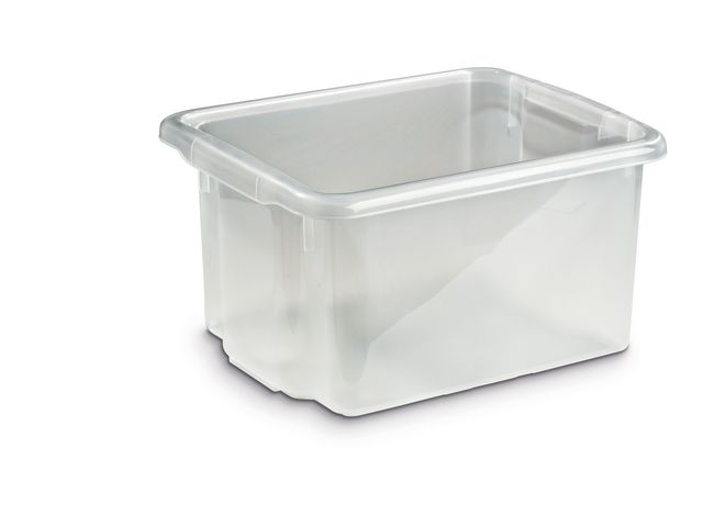 Förvaringsbox 23L, transparent, st