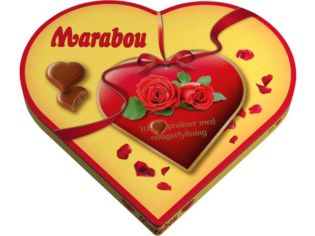 Marabou Choklad Hjärta 165g, st