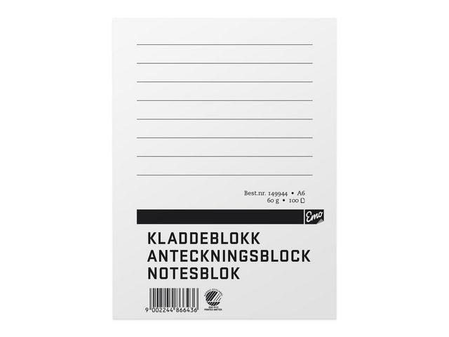 Legacy Own Brand Anteckningsblock A6 100 blad linjerat, block om 100 blad
