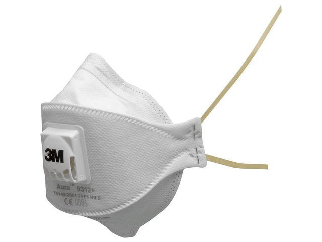 3M™ Andningsskydd FFP1 med ventil, fp om 10 st