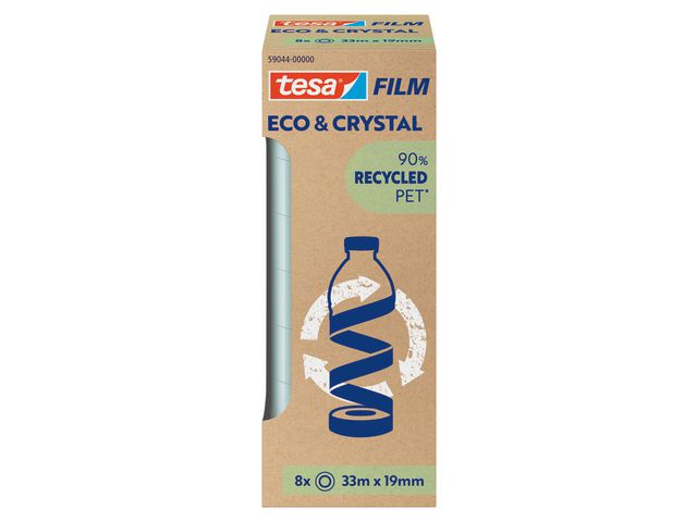 tesa® Dokumenttejp Eco & Crystal 19mmx33m 8/fp, fp om 8 st