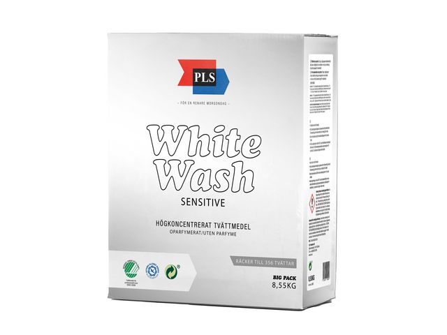 PLS Tvättmedel White sensitive 8,55kg, fp om 8550 g