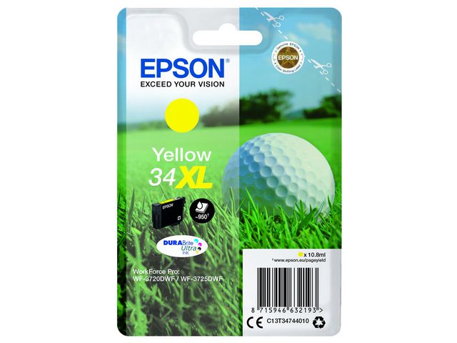 Epson Bläckpatron T3474 XL Gul, st
