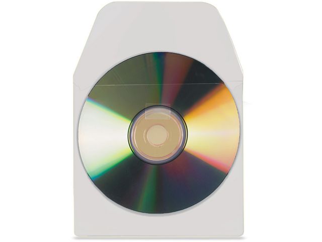 DJOIS CD-R-ficka självhäftande, fp om 10 st