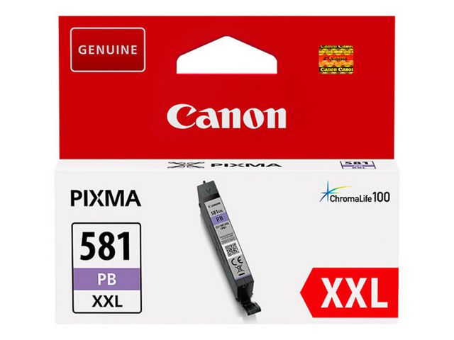 Canon CLI-581PB XXL-bläckpatron, Photo Blue, extra hög kapacitet, 11,7 ml, kort 1 st