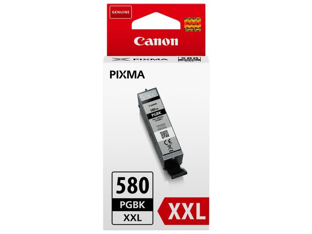 Canon PGI-580PGBK XXL-pigmentbläckpatron, extra hög kapacitet, svart, 25,5 ml, kort 1 st