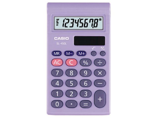 Casio Grundskoleräknare SL-450S, st