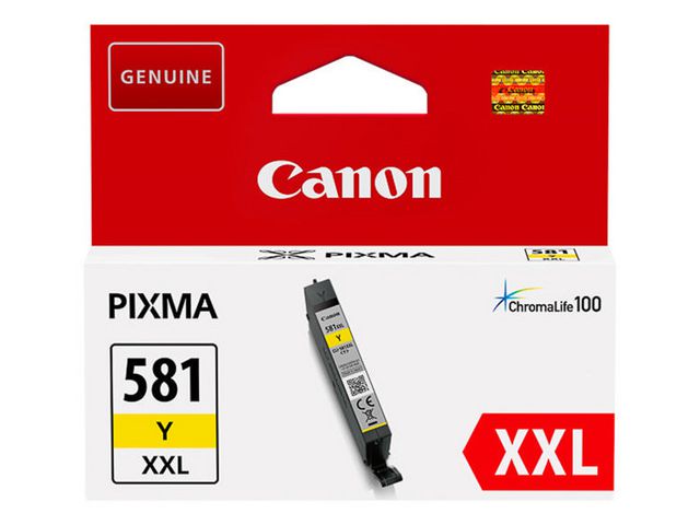Canon CLI-581Y XXL-bläckpatron, gul, extra hög kapacitet, 11,7 ml, kort 1 st