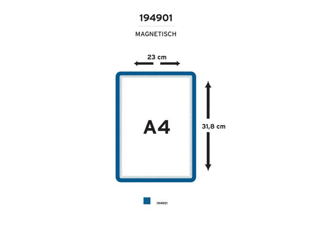 DJOIS Magnetram A4 svart, fp om 2 st
