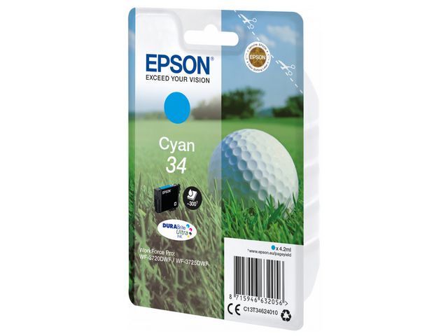 Epson Bläckpatron T3462 Cyan, st