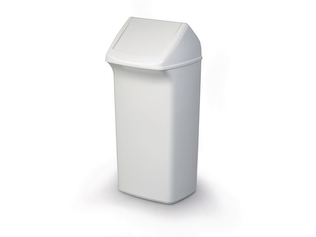 Durable Papperstunna 40 L vit, st