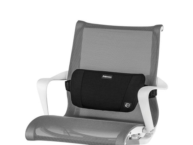 Fellowes Ryggstöd PlushTouch svart, st