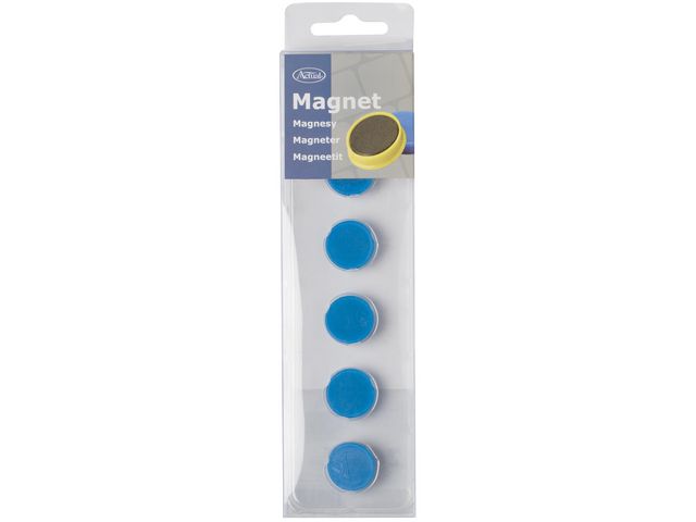 Actual Magnetknappar 20mm 6/FP blå, fp om 6 st