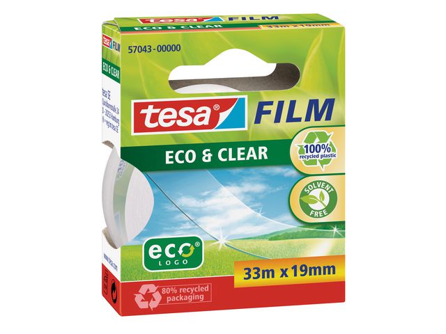 tesa® Kontorstejp TESA Eco 33mx19mm, rulle om 33 m