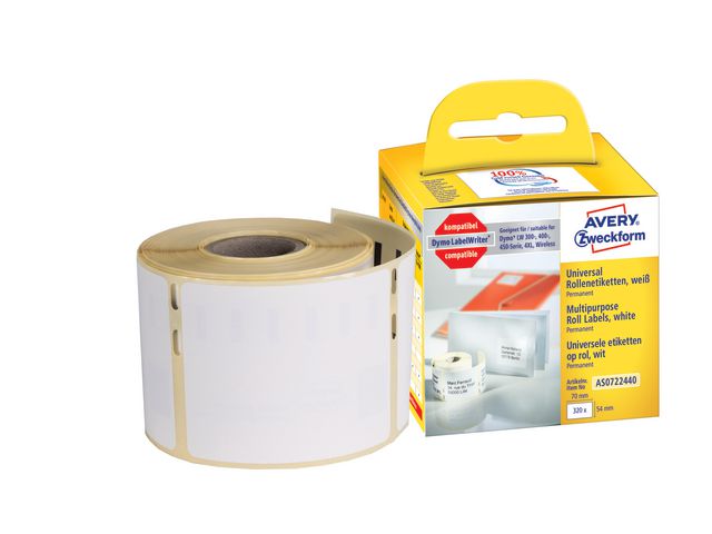 Avery Etikett UNIVERSAL 70x54mm, fp om 320 st