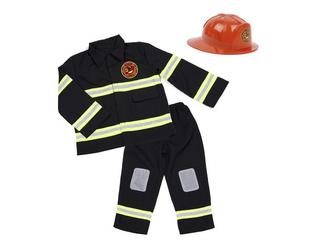 Den Goda Fen Maskeraddräkt Brandman 4-6år, set om 3 st