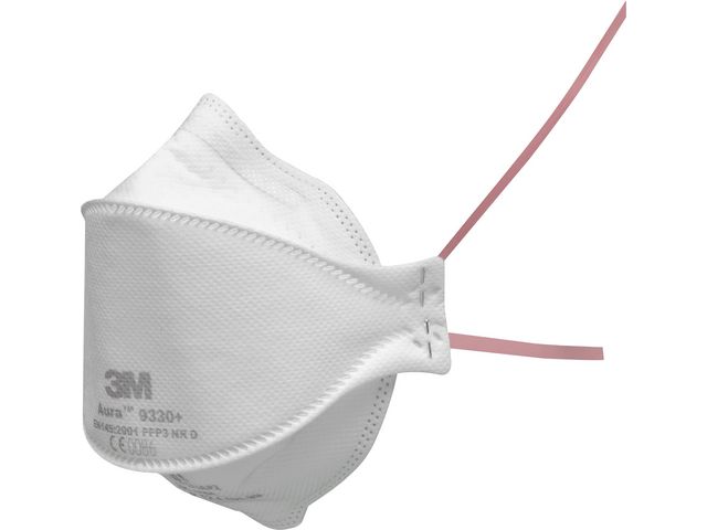 3M™ Andningsskydd FFP3 utan ventil 9330+, st