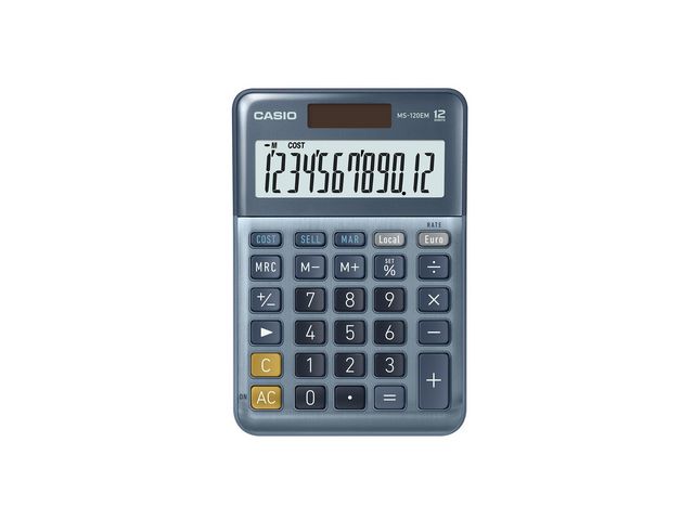 Casio Bordsräknare MS-120EM, st