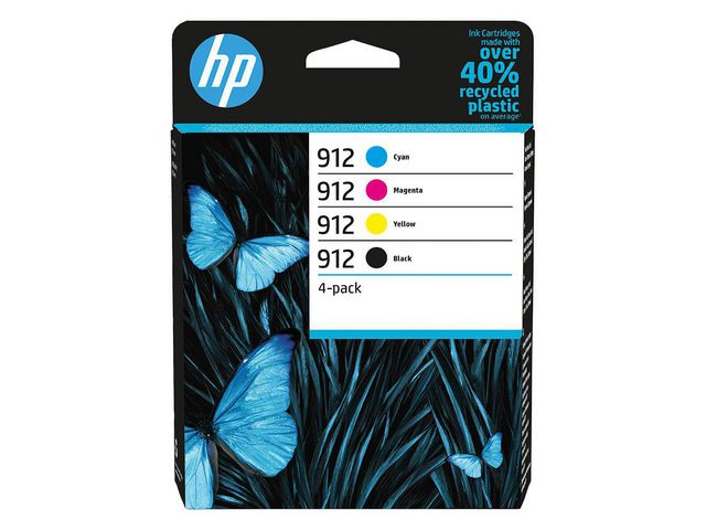 HP Bläckpatron 6ZC74AE 912 CMYK 4/FP, fp om 4 st