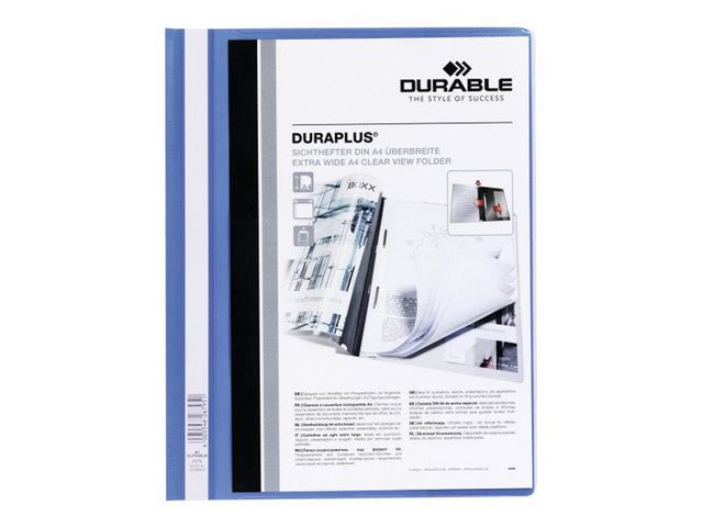 Durable Offertmapp DURAPLUS med ficka A4+ blå, st