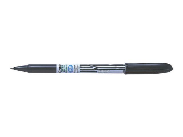 Pilot Märkpenna Super Color Extra Fine Marker permanent, svart, st