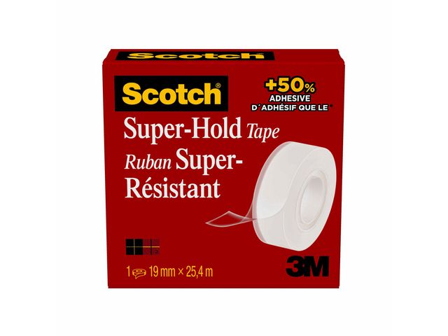 Scotch® Kontorstejp Super-Hold 19mmx25,4m, rulle om 25.4 m