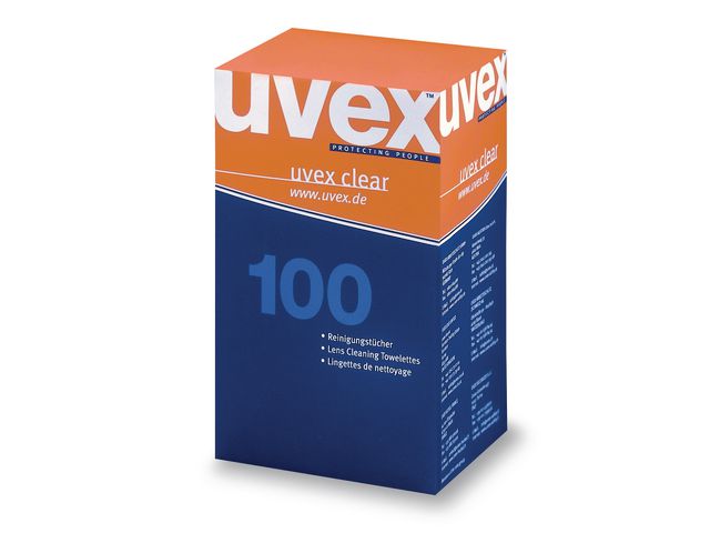 Uvex Rengöringsduk UVEX Clear glasögon, fp om 100 st