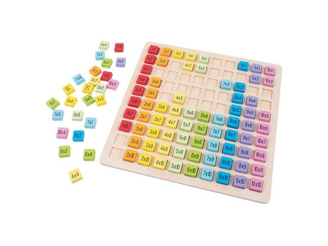 PLAYBOX Multiplikationstabell i trä, st