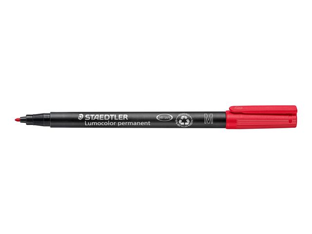 STAEDTLER Lumocolor Universalpenna Lumocolor® 317 permanent, mediumspets, 1 mm linjebredd, röd, st