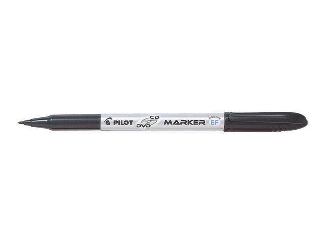 Pilot Begreen Märkpenna Begreen CD/DVD-Marker, extra tunn spets på 2,0 mm, svart, st