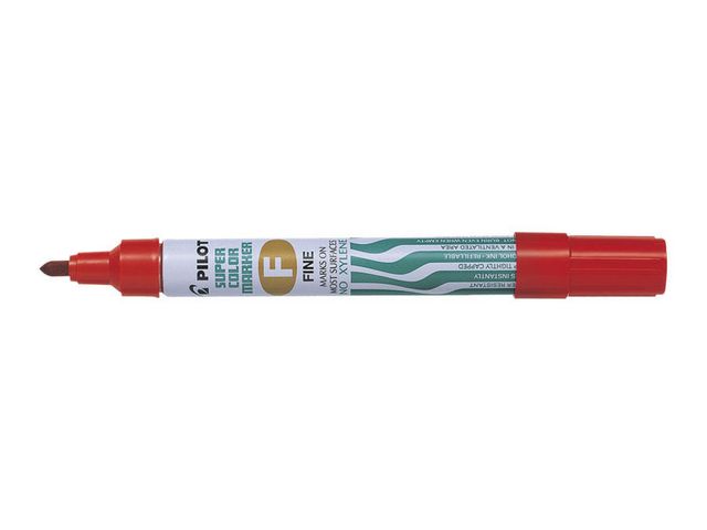 Pilot Märkpenna Super Color Marker permanent, fine, röd, st
