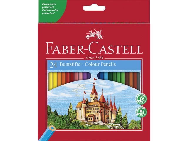 Faber-Castell Färgpennor Slott 24/FP, set om 24 st