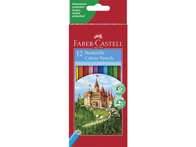 Faber-Castell Färgpenna Slott, set om 12 st