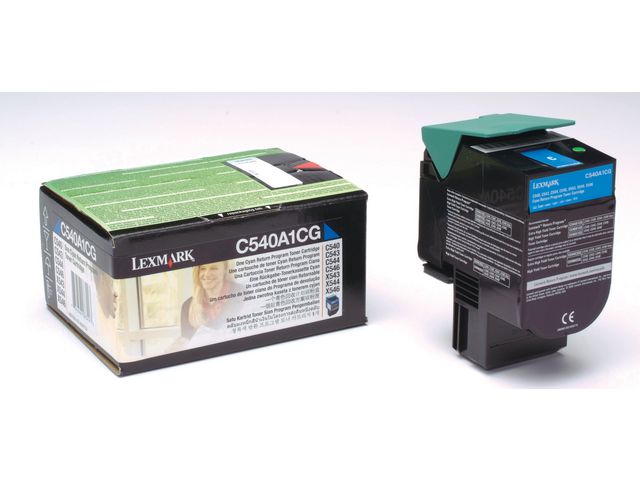 Lexmark Toner C540A1CG, cyan, singelförpackning, st