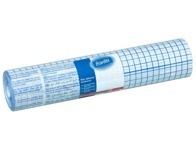 Bantex Bokplast självhäftande 60my 30cmx25m matt, rulle om 25 m